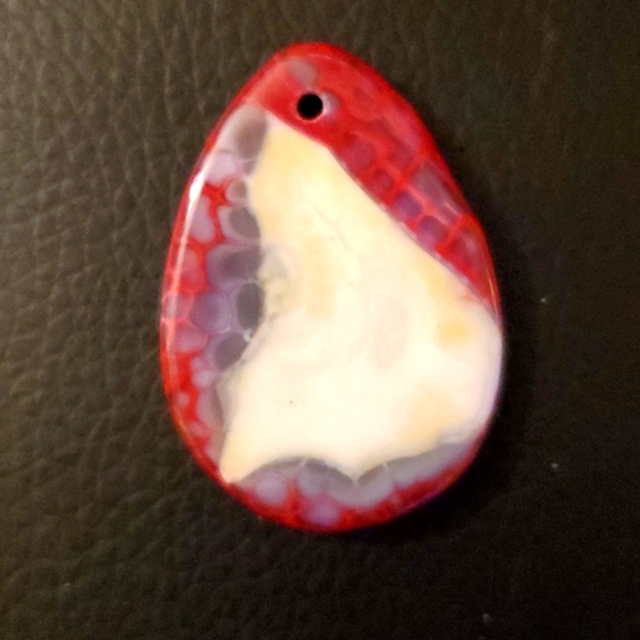 New Red Dragon Veins Agate Pendant. - Picture 5 of 10